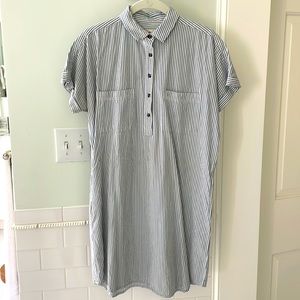 Marine layer striped shirt dress